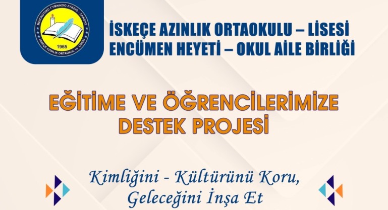 İskeçe Azınlık Ortaokulu – Lisesi Encümen Heyetinden öğrencilere destek projesi