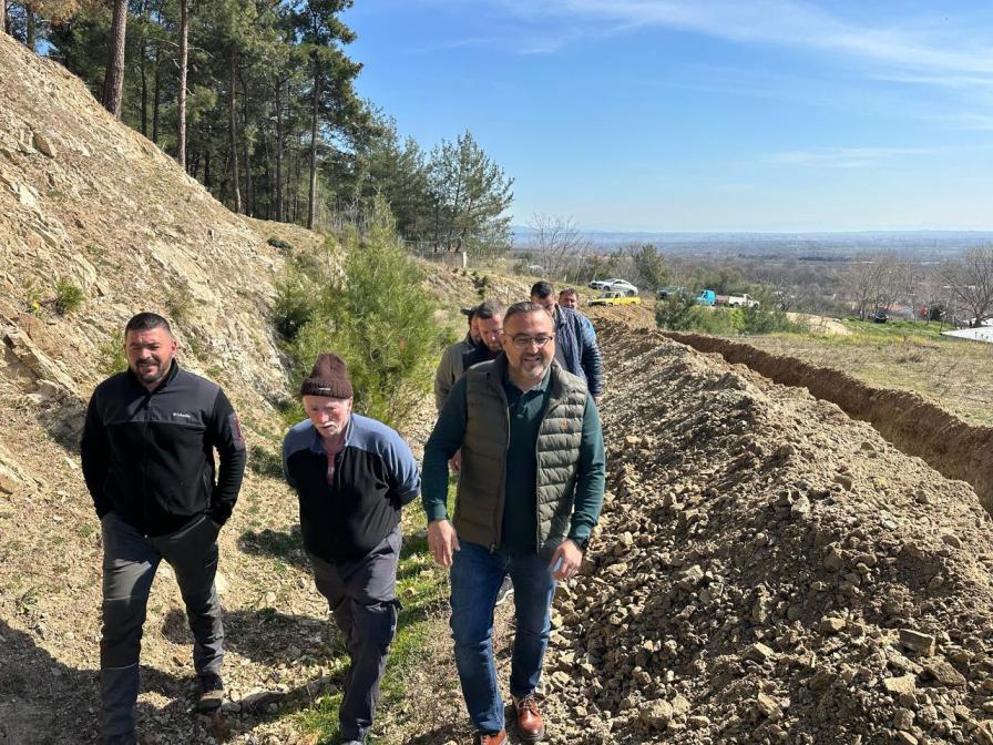 Büyük Müsellim Yukarı mahalle bölgesi su şebekesine kavuşuyor