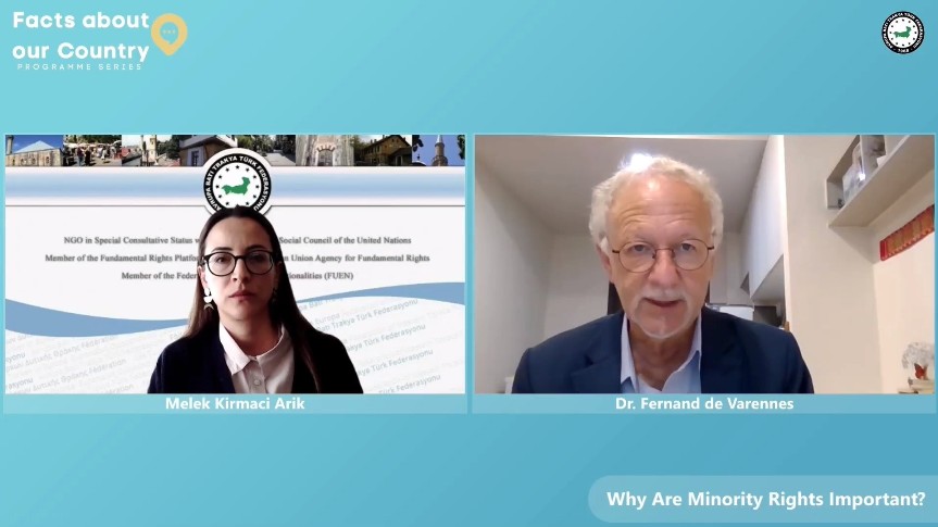 “Ülkemizdeki Gerçekler” programının konuğu Dr. Fernand de Varennes oldu