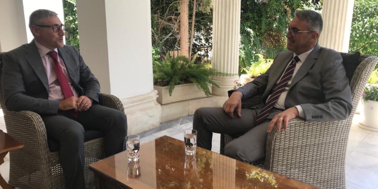 Gümülcine Başkonsolosu Ömeroğlu, Atina Büyükelçisi Özügergin ile görüştü