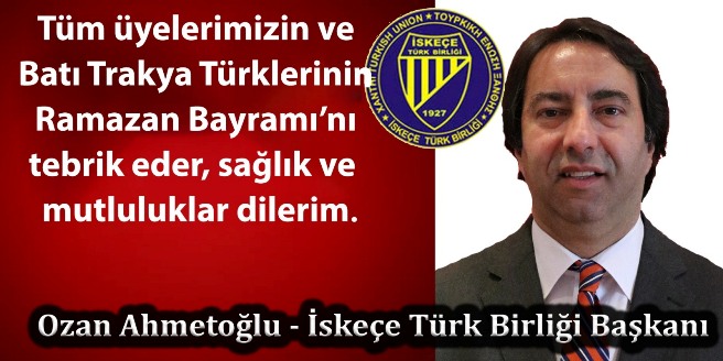 İTB Başkanı Ozan Ahmetoğlu’ndan bayram mesajı