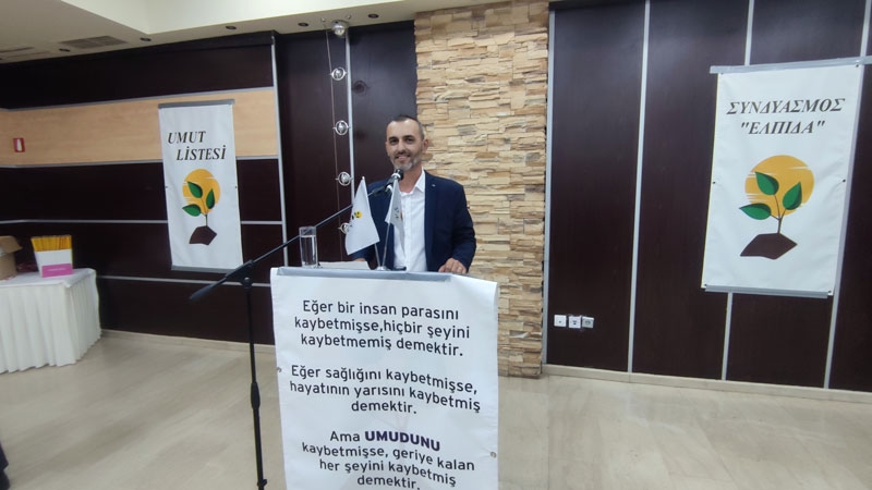 Umut Listesi Başkanı Tarkan Multaza adaylarını tanıttı