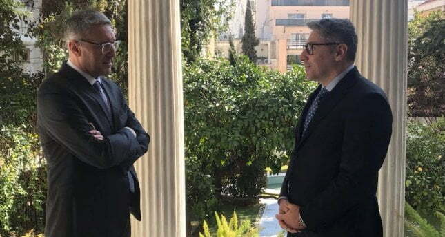 Başkonsolos Ömeroğlu Atina Büyükelçisi Özügergin’i ziyaret etti