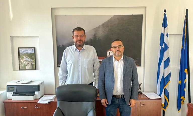 Yeni seçilen Caner İmam’dan Yassıköy Belediye Başkanı Mümin Mümin’e ziyaret