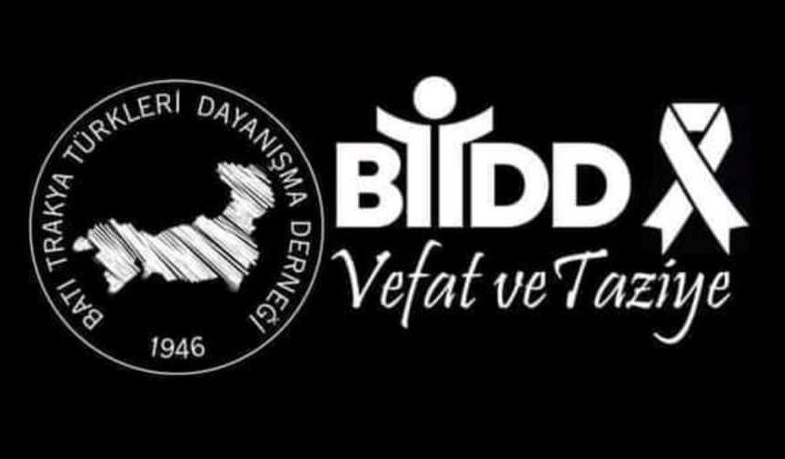 BTTDD, Faikoğlu için taziye mesajı yayımladı