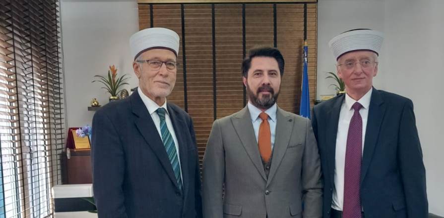 Gümülcine ve İskeçe Müftülerinden belediye başkanı Ahmet Kurt’a ziyaret