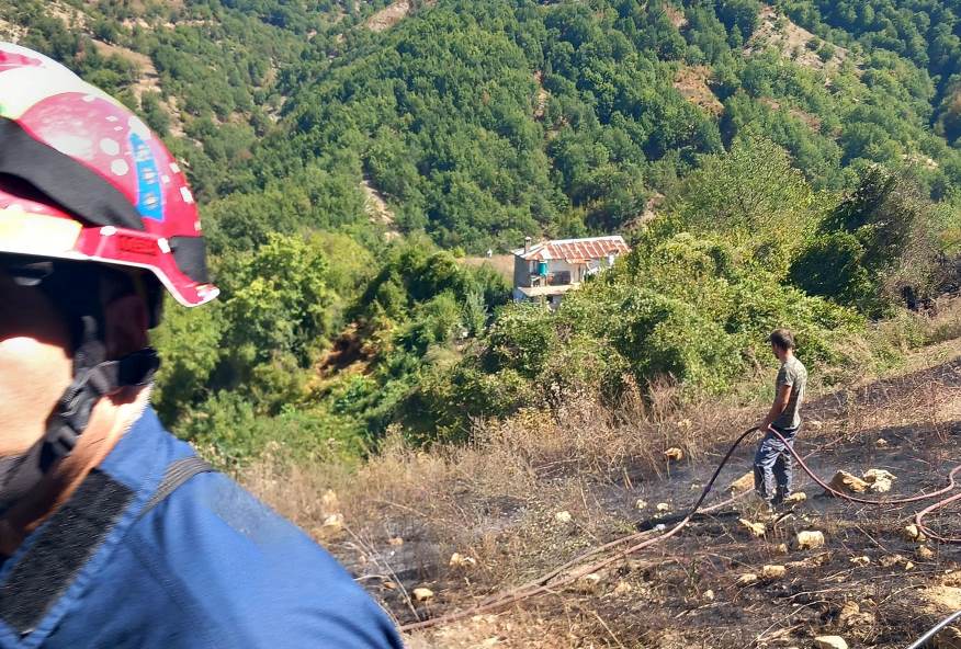 Ketenlik yakınlarında ormanlık alanda yangın!