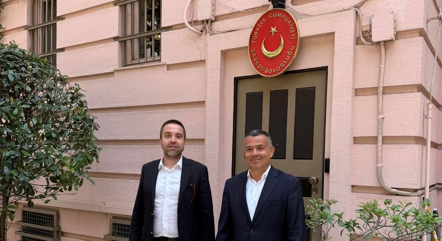 Belediye Başkanı Erdem Hüseyin, Selanik Başkonsolosu Serkan Gedik’i ziyaret etti