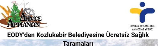 Kozlukebir Belediyesinde 4 gün boyunca sağlık taraması yapılacak