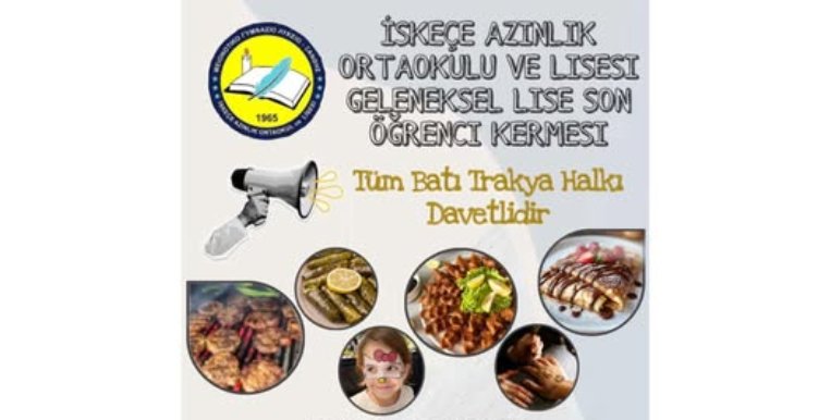 İskeçe Azınlık Ortaokulu ve Lisesinden geleneksel öğrenci kermesi