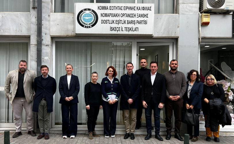 DEB Partisi İskeçe Şubesi, ABD’li diplomatik temsilcileri ağırladı