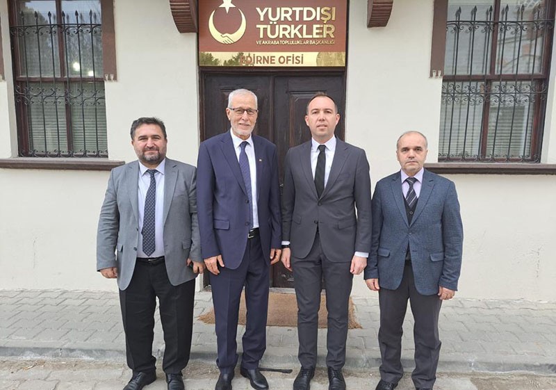 Gümülcine Müftüsü İbrahim Şerif Edirne’de temaslarda bulundu