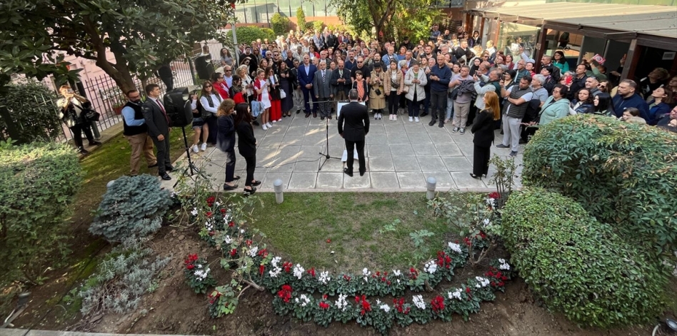 Selanik'teki Atatürk Evi'nde, Türkiye Cumhuriyeti'nin 101. yılı dolayısıyla tören düzenlendi