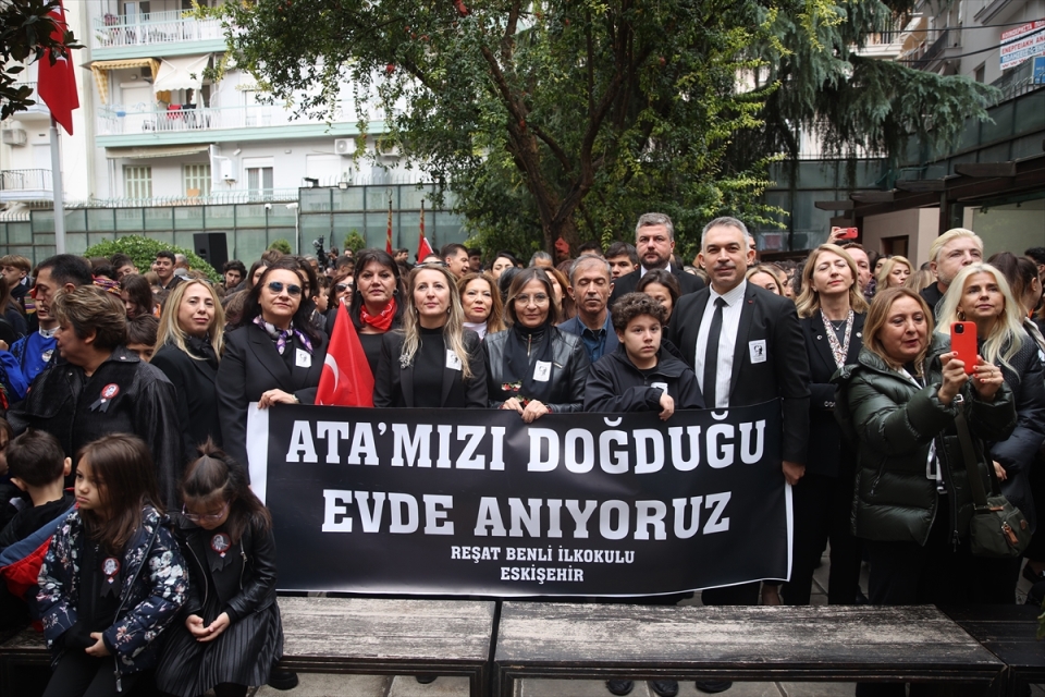 Atatürk Selanik'te doğduğu evde anıldı