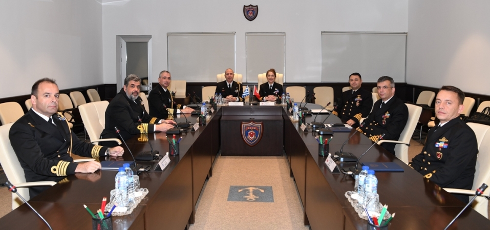 Yunanistan askeri heyetinden Türkiye’de Deniz Kuvvetleri Karargahı'na ziyaret