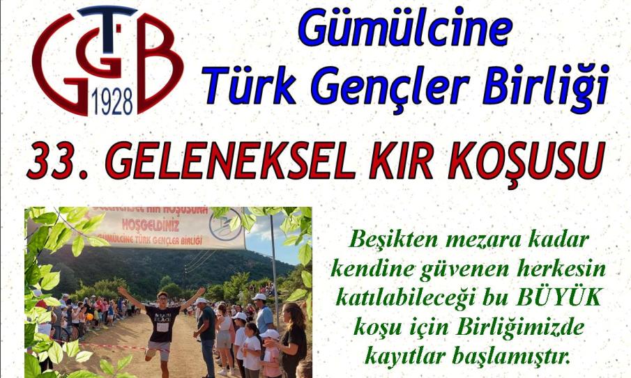 GTGB Kır Koşusu düzenliyor