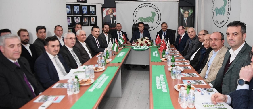 Dündar ve Çavuşoğlu'ndan BTTDD Bursa Şubesi'ne ziyaret