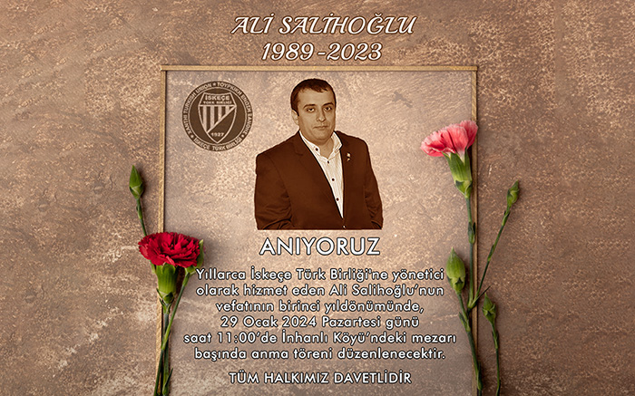 Ali Salihoğlu vefatının birinci yıldönümünde anılıyor