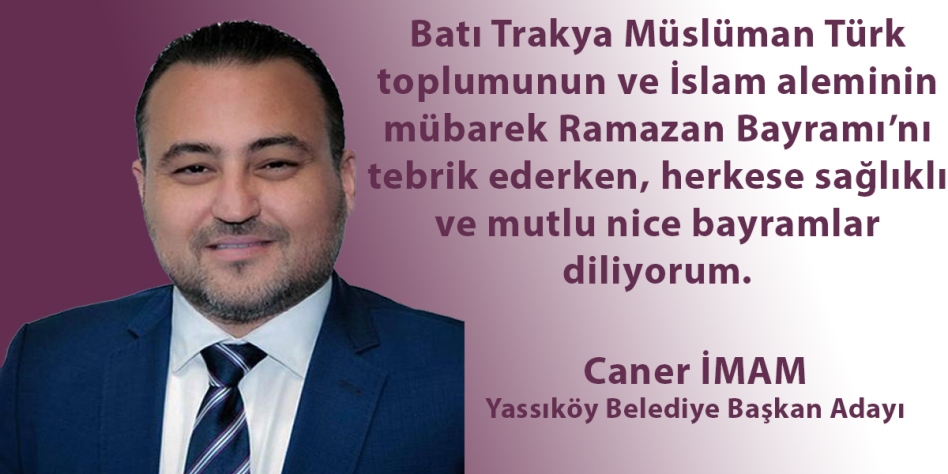 Caner İmam’dan bayram tebriği
