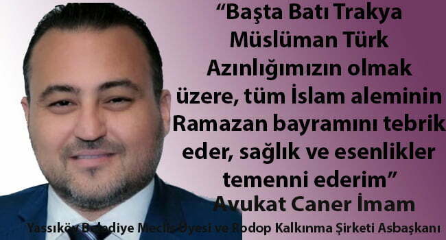 Caner İmam’dan bayram mesajı