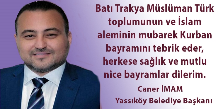 Caner İmam’dan bayram tebriği