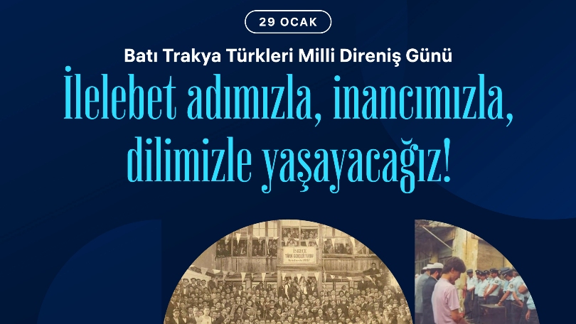 TİKA Başkanı Abdullah Eren’den 29 Ocak Batı Trakya Türkleri Milli Direniş günü mesajı