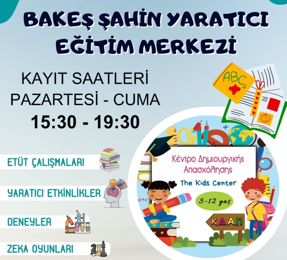Şahin Yaratıcı Eğitim Merkezi hizmete giriyor