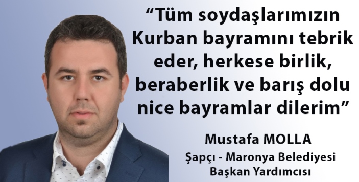Mustafa Molla’dan bayram tebriği