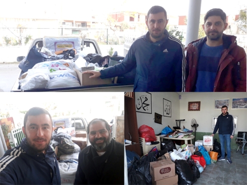 “PAYLAŞIYORUZ” kampanyası çerçevesinde yardım malzemeleri teslim ediliyor