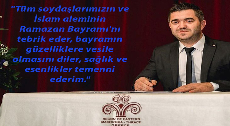 DMT Bölge Başkan Yardımcısı Rıdvan Hacı Mehmet’ten bayram tebriği