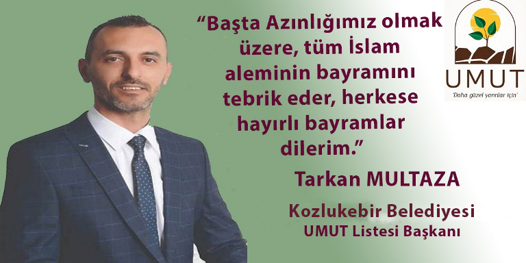 Tarkan Multaza’dan bayram tebriği