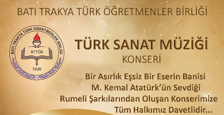 BTTÖB’den Türk Sanat Müziği Konseri