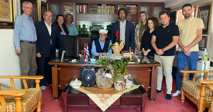 İTB yönetiminden İskeçe Müftüsü Ahmet Mete’ye nezaket ziyareti