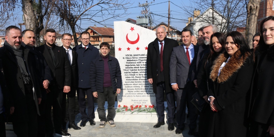 Kosova’nın Mamuşa Belediyesi’nde “Yücelciler” anıtı açıldı