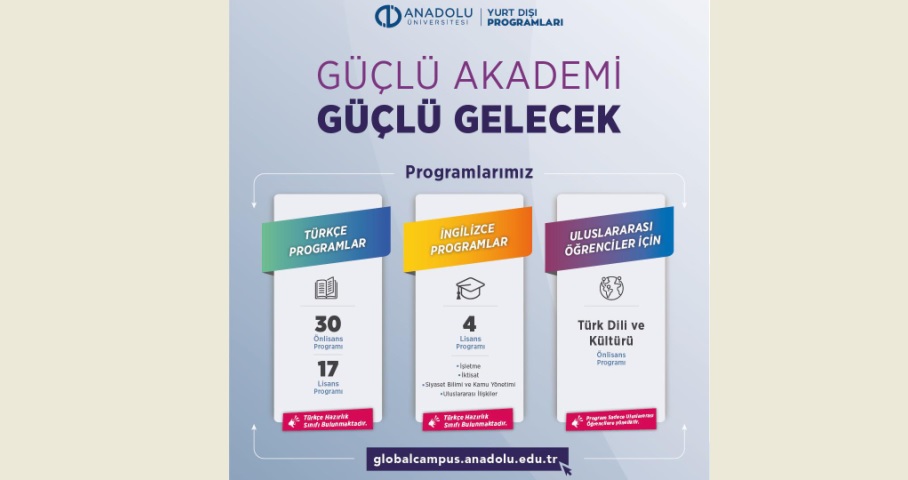 Anadolu Üniverstesi Yurt Dışı Programları başvuruları başladı