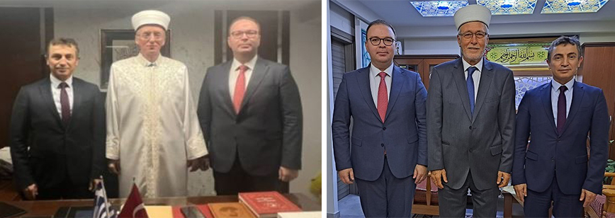 Gümülcine ve Selanik başkonsoloslarından İskeçe ve Gümülcine müftülerine ziyaret