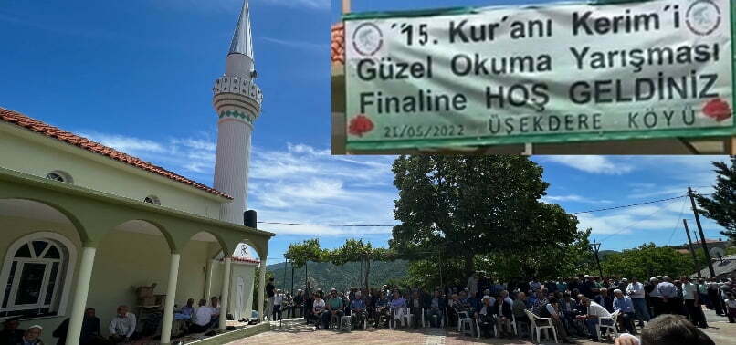 Üşekdere köyünde muhteşem Kur’an-ı Kerim’i Yüzünden Güzel Okuma Yarışması