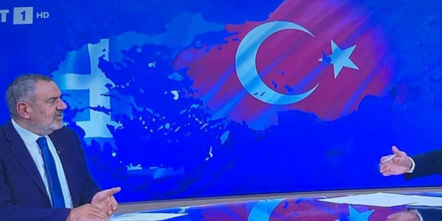 ERT Doğu Trakya bölgesinin Yunanistan renklerinde gösterildiği grafiği düzeltti