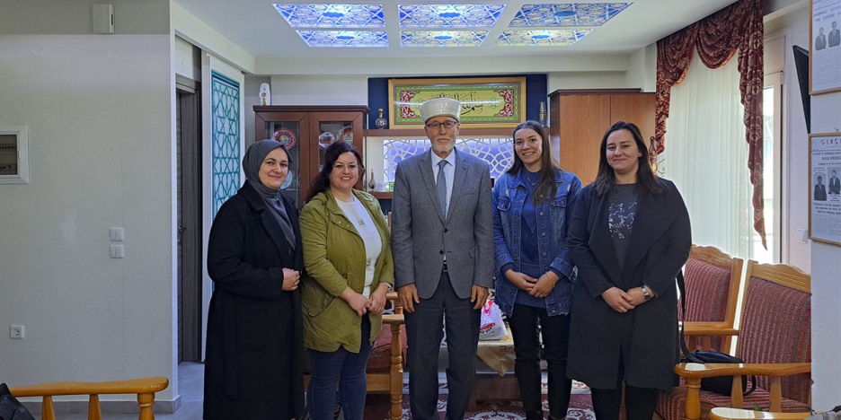 Büyük Müsellim Kültür Derneği üyelerinden Müftü İbrahim Şerif’e ziyaret