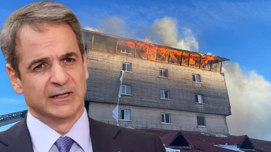 Miçotakis’ten Kartalkaya'daki otel yangınında hayatını kaybedenler için taziye mesajı