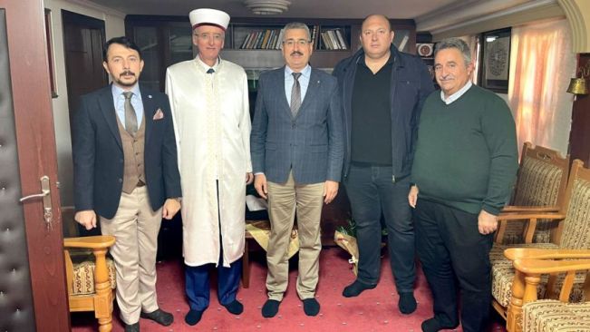 Namık Kemal Üniversitesi Rektörü İskeçe Müftüsü Mustafa Trampa’yı ziyaret etti