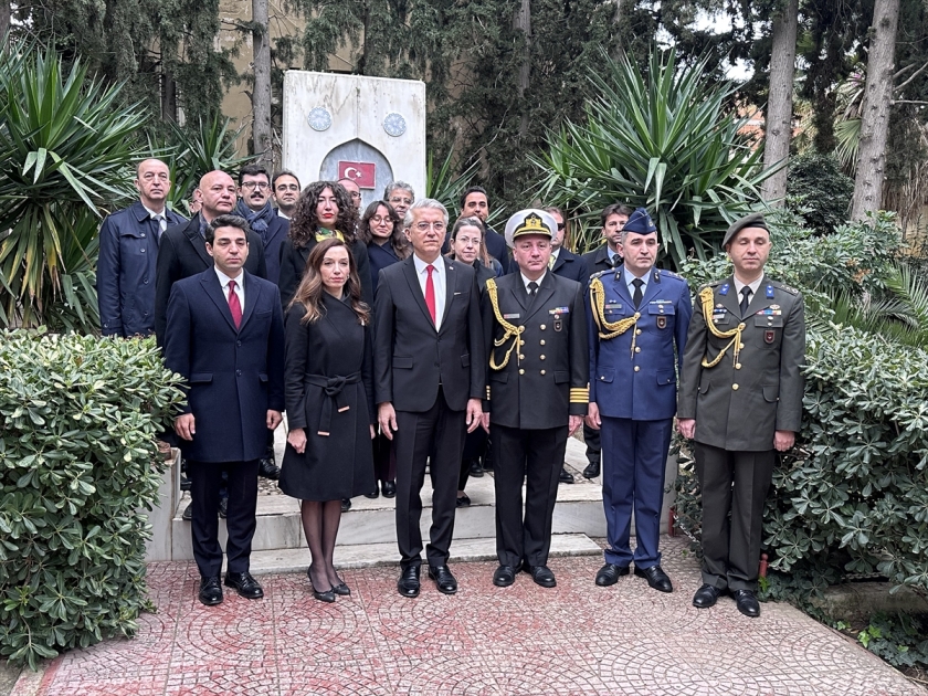 Pire’deki Türk Şehitliği'nde 18 Mart Şehitleri Anma Günü vesilesiyle tören düzenlendi