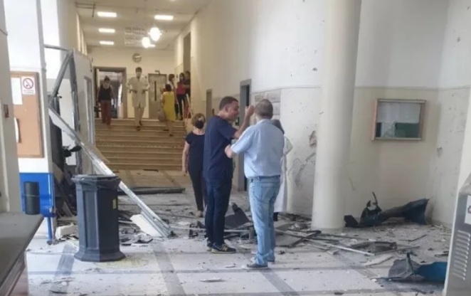 Hastane girişindeki ATM'de patlayıcıyla hırsızlık girişimi