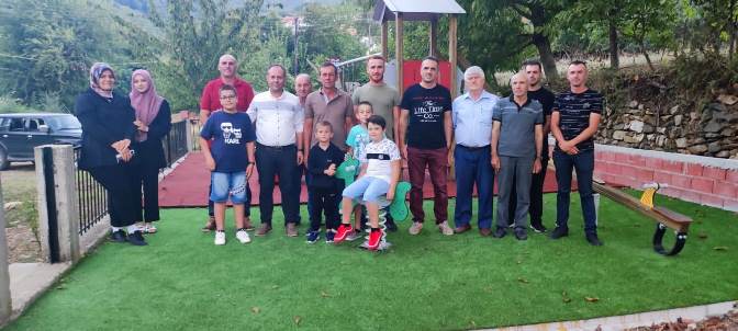 Rıdvan Ahmet, 32. Çocuk parkını Gerdeme köyünde açtı