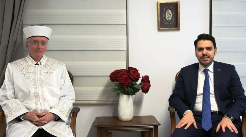 YTB Başkanı Abdullah Eren, İskeçe Müftüsü Mustafa Trampa'yı ziyaret etti