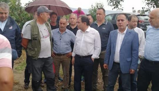 Bakan Georgandas sel felaketinin yaşandığı İskeçe’yi ziyaret etti