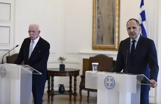 Yerapetridis Filistinli mevkidaşı Maliki ile görüştü