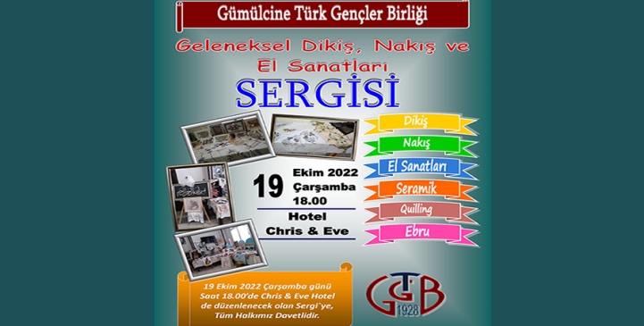 “Geleneksel Dikiş, Nakış ve El Sanatları” sergisi açılıyor