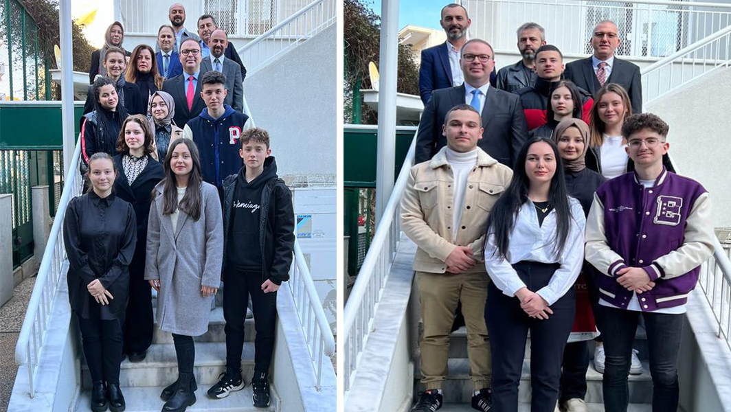 Celal Bayar ile İskeçe Azınlık Ortaokulu ve Lisesi’ne teşekkür