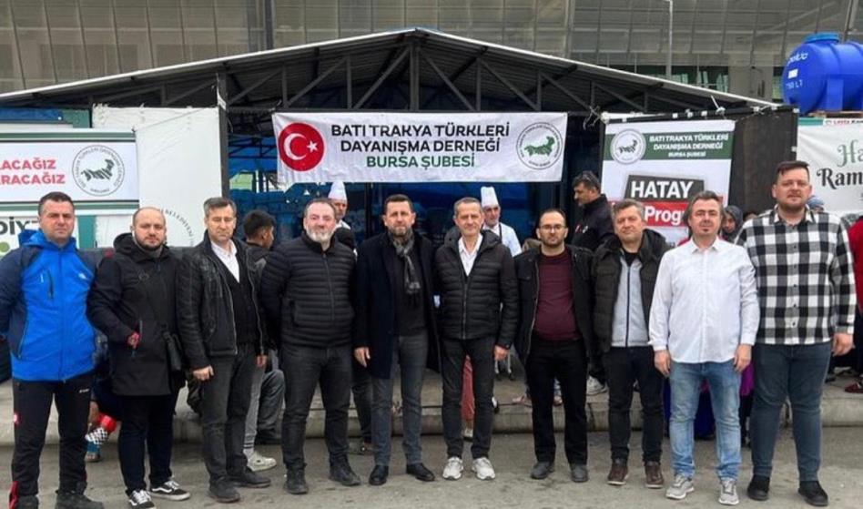 BTTDD Bursa Şubesi Hatay’da iftar sofrası açtı